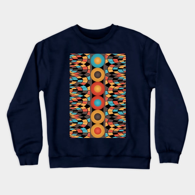 Colorful geometric composition Crewneck Sweatshirt by Gaspar Avila